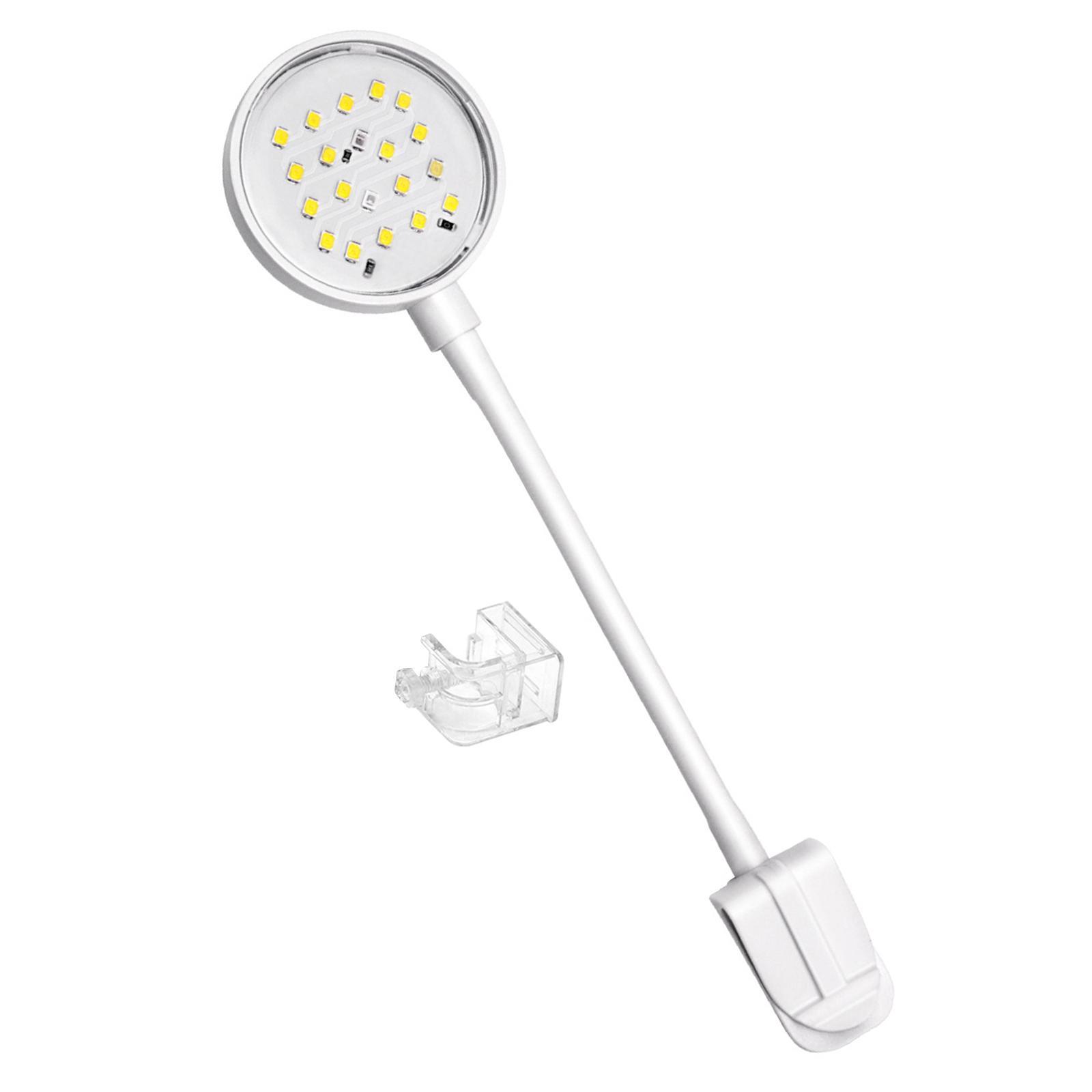 Aquarium Lamps Waterproof Planted Clip Lamp white
