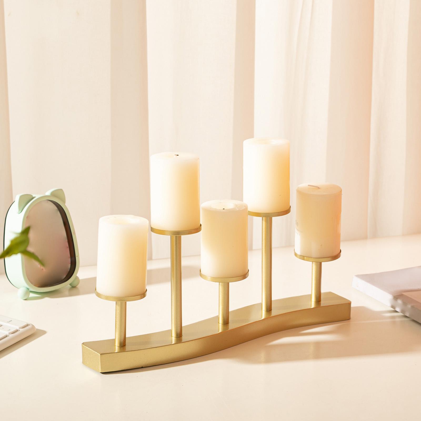 Candle Holder Ornament Candelabra Candlestick Centerpiece Gift Tea Light Holder for Banquet Wedding Table Pillar Stand Dining Table