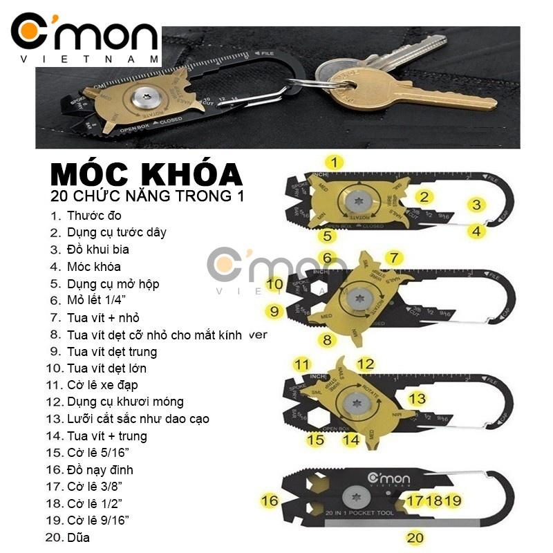 Móc khóa đa năng 20in1 - Yumeshop94