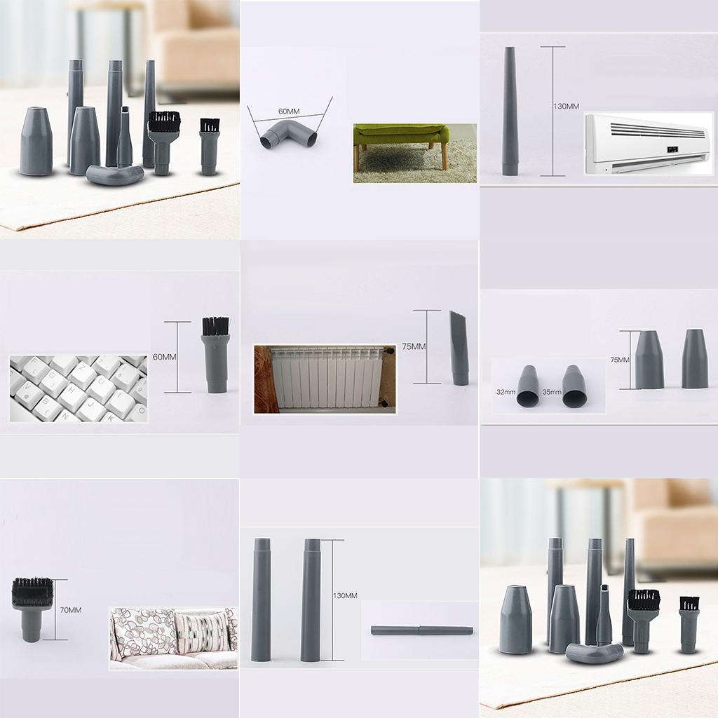 11pcs/set Vacuum Attachment Accessories Nozzle Heads Brush Tube Connector