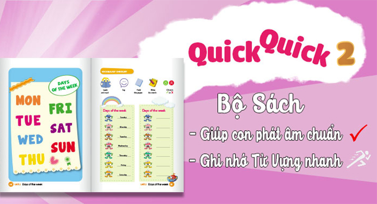 Quick Quick Học Nhanh Từ Vựng Tiếng Anh 2 (6 - 7 Tuổi)