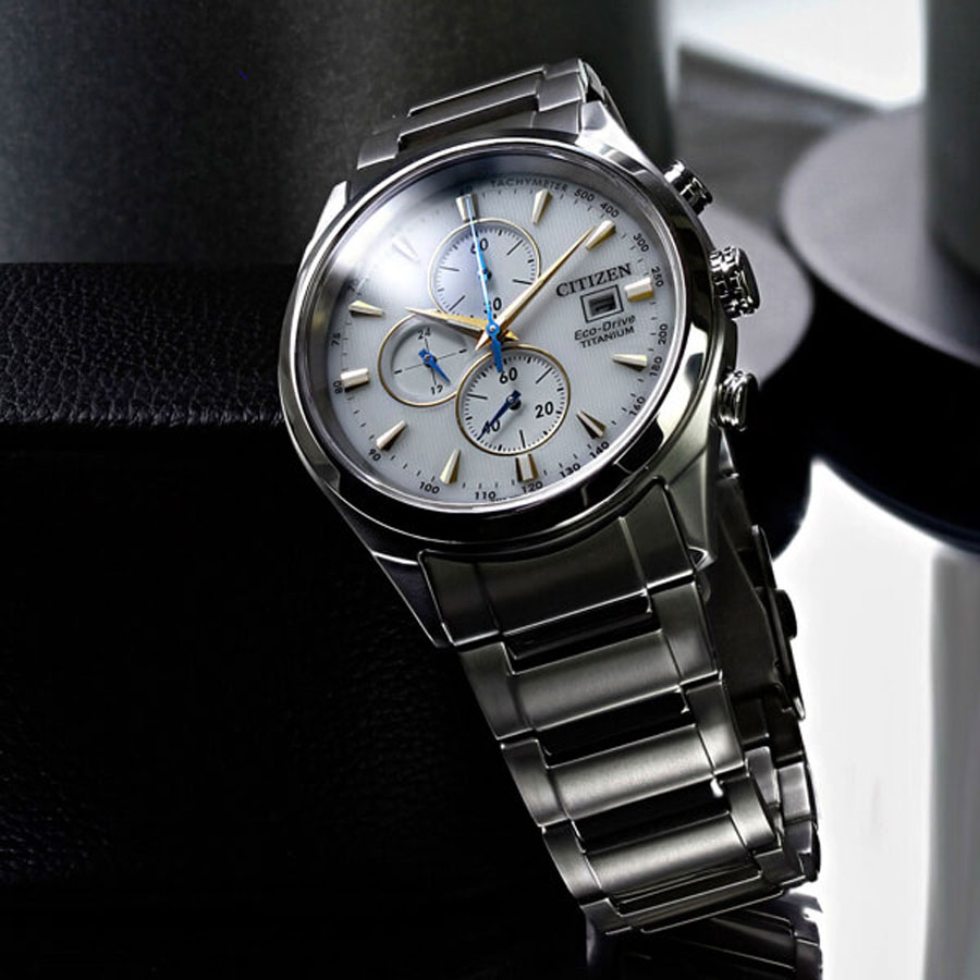 Đồng Hồ Nam Citizen Dây Titanium CA0650-82B - Mặt Trắng