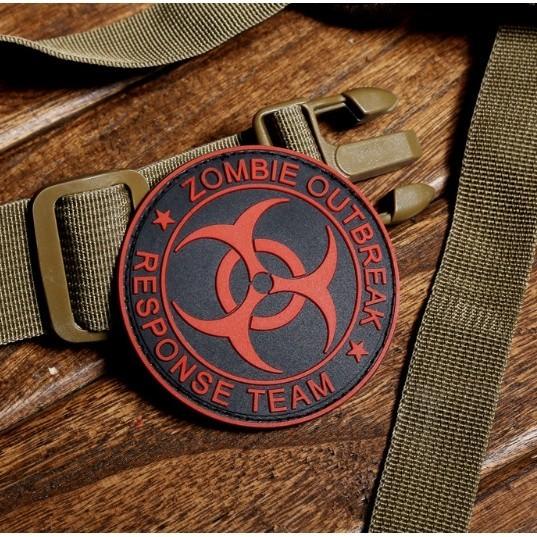 Patch PVC Velcro Zombie dán ba lô, túi xách, quần áo