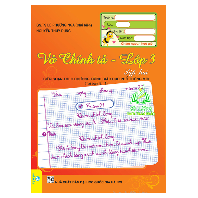 Sách - Vở Chính Tả Lớp 3 tập 1