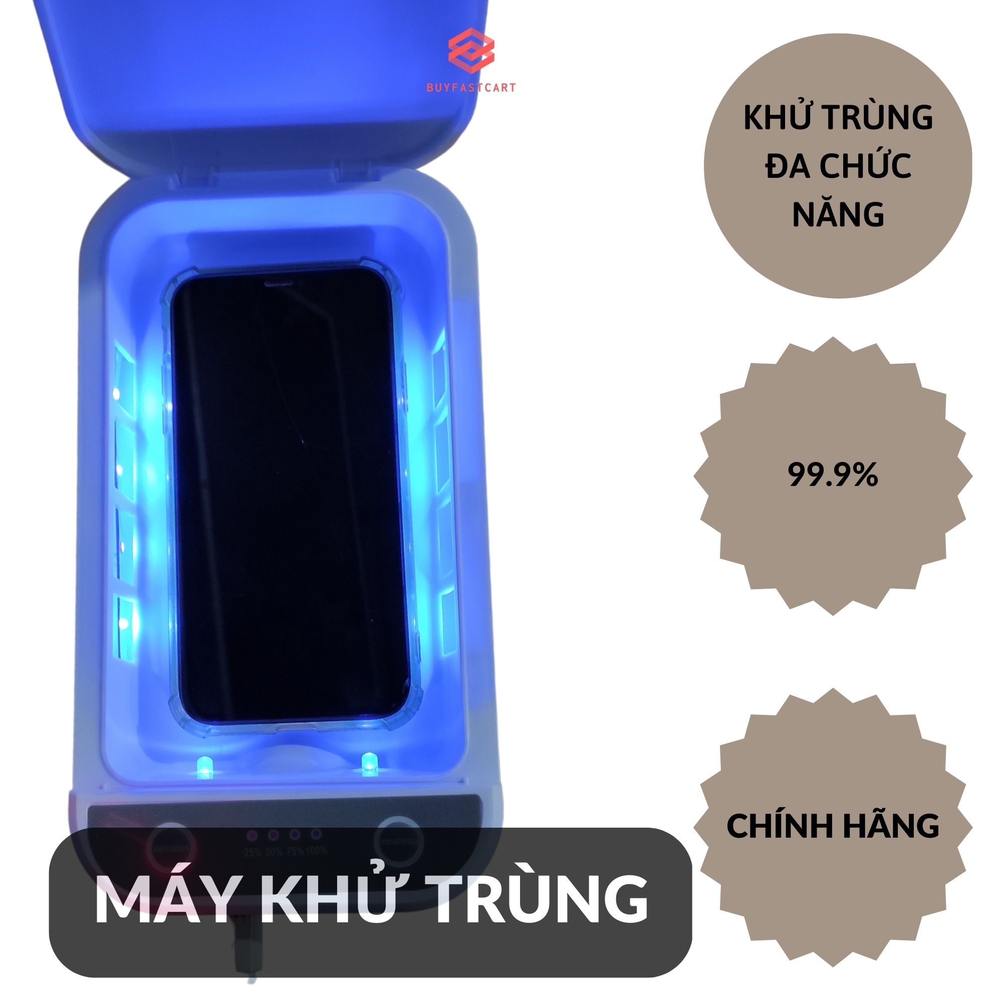 Hộp khử trùng đa chức năng Buyfastcart OULIYO thiết bị đa năng bảo vệ sức khỏe cho gia đình bạn - Hàng chính hãng