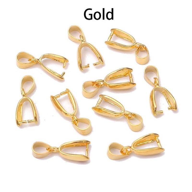 10 Móc Gắn Mặt Dây Chuyền Màu Bạc Trắng 925 Và Vàng Kim - Trường Thịnh Sài Gòn