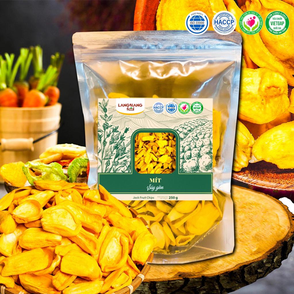 Mít sấy giòn LangBiang Food, túi 250g