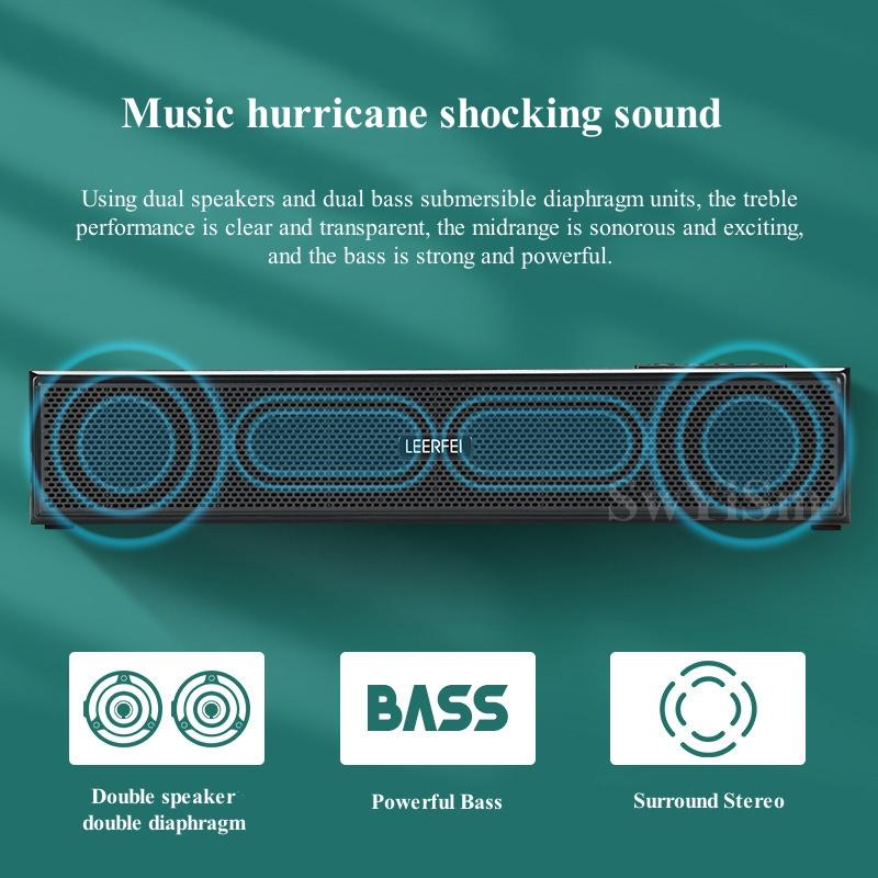 BT5.0 thanh bằng gỗ thanh máy tính xách tay máy tính xách tay đa phương tiện Color: 350MB