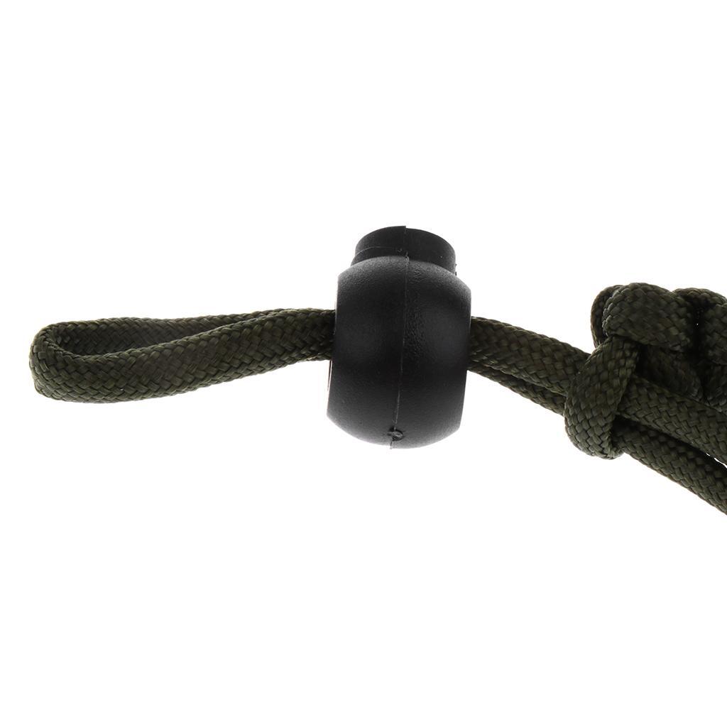 Black Parachute Cord Paracord Hand Wrist Strap Lanyard for Key