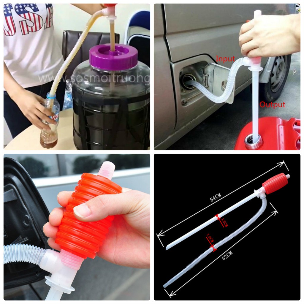 Ống hút chất lỏng hoặc hút xăng tiện dụng cho gia đình