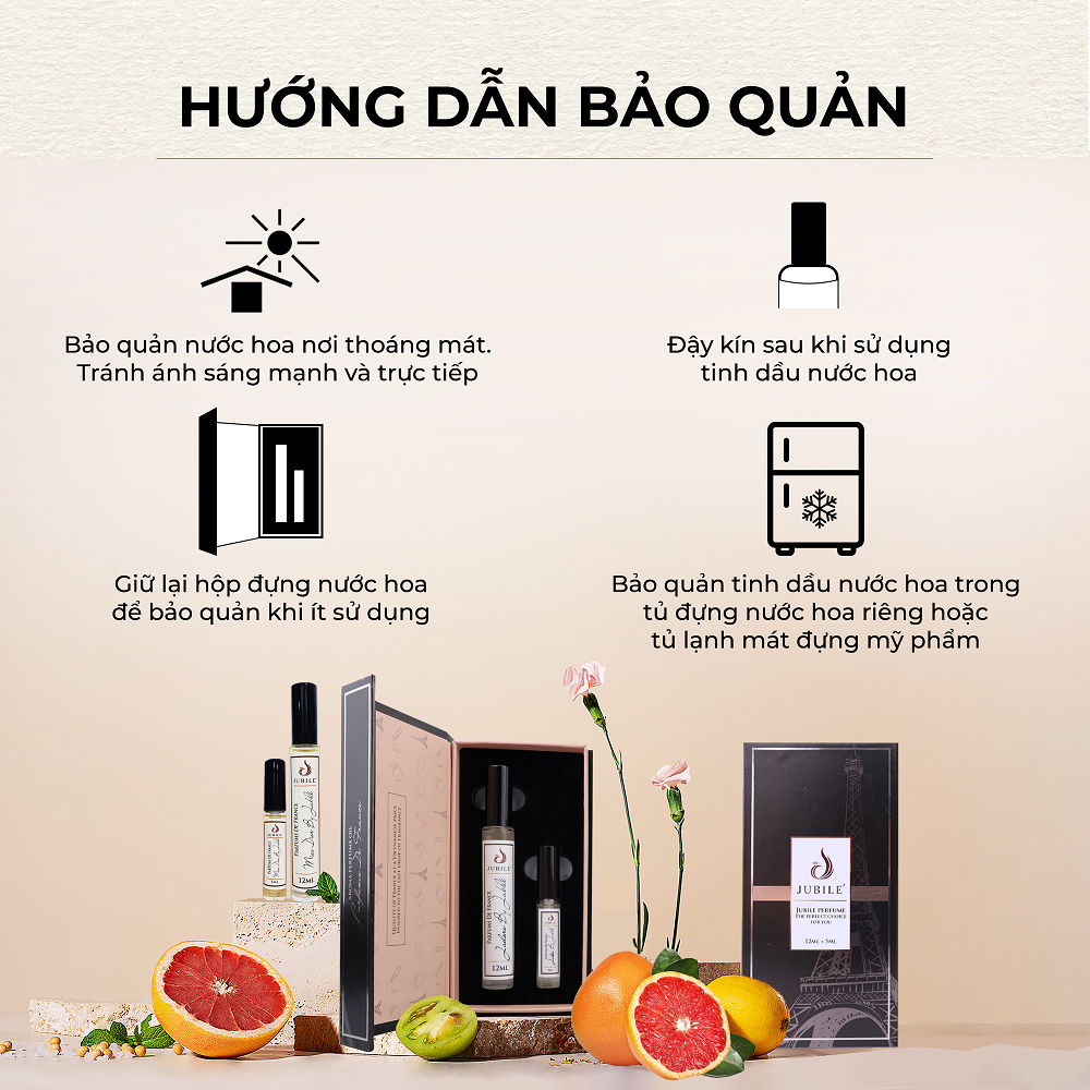 Tinh dầu nước hoa Pháp Jubilé lăn 3ml LA VIE EST BY JUBILÉ