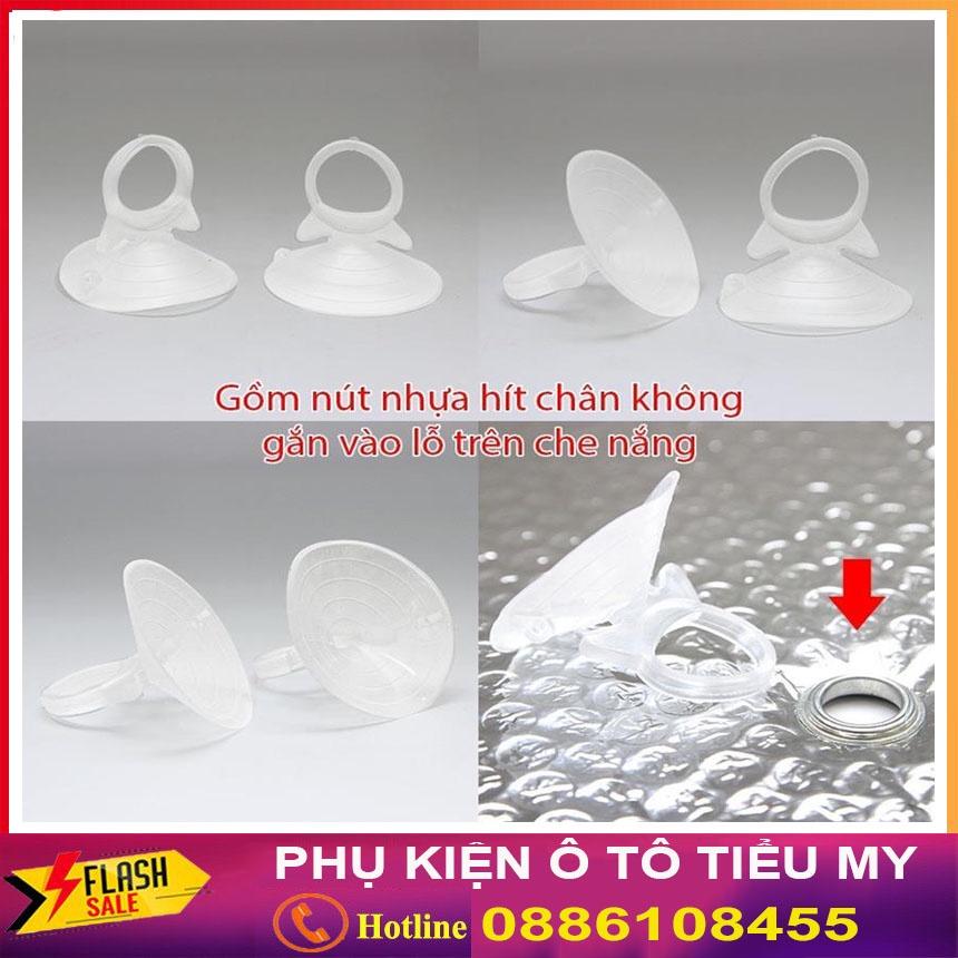 Bộ 6 tấm che nắng cửa kính ô tô - tấm chắn nắng xe hơi - tấm xốp tráng bạc 2 mặt cách nhiệt cực cao