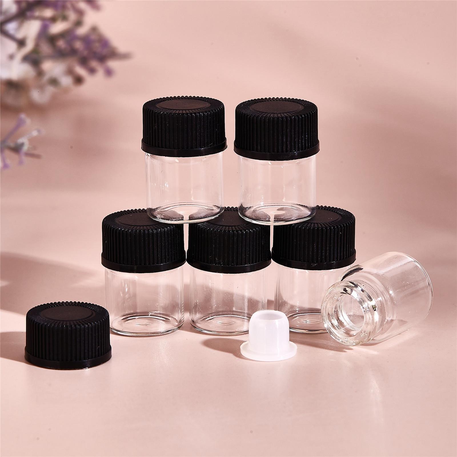 100 Pcs Essential Oil  Vial with orifice 1ml  Dram bottle