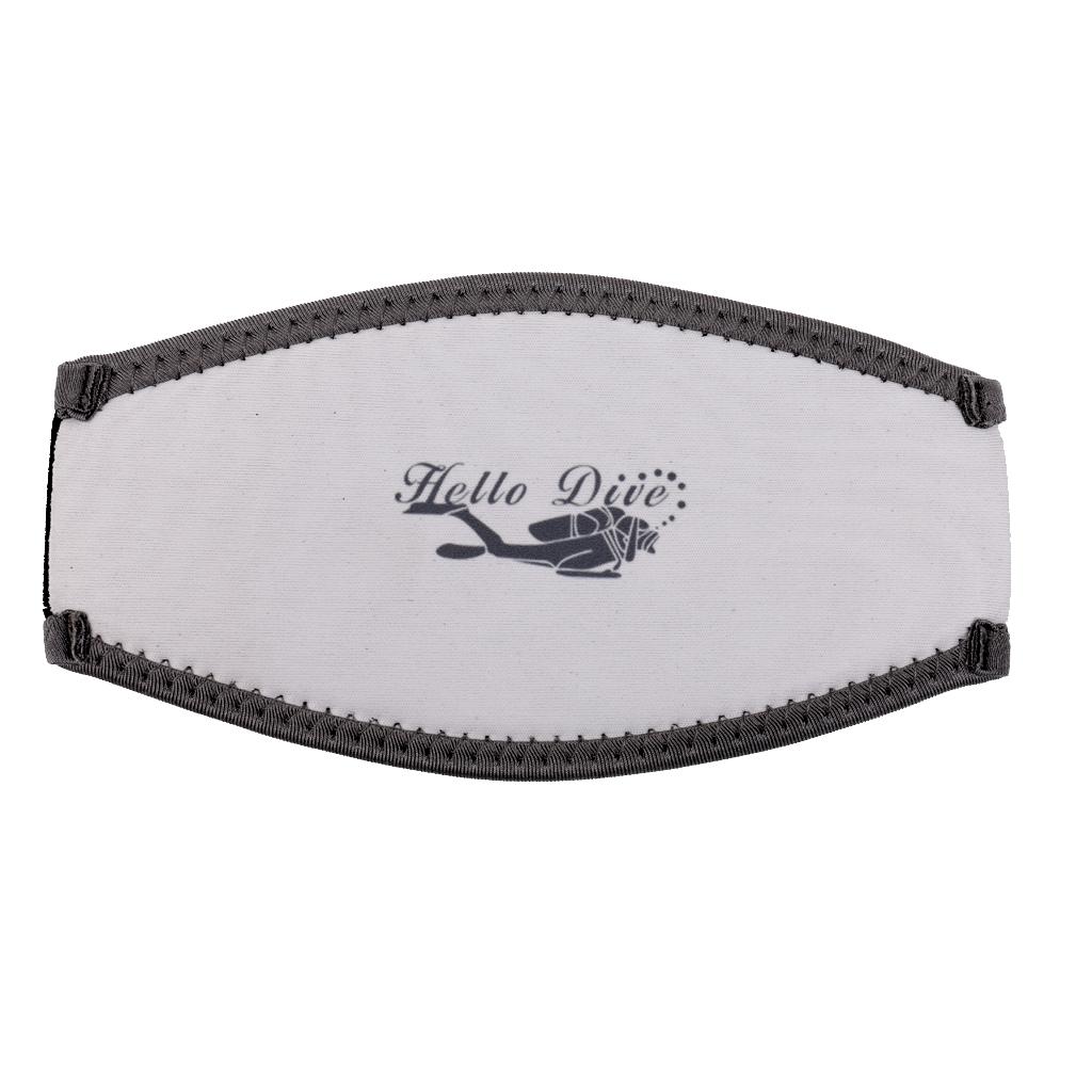 Aternee Đèn Lặn Ống Thở Mask 5 Mm Neoprene Bao Đệm Bảo Vệ Dây Buộc Tóc