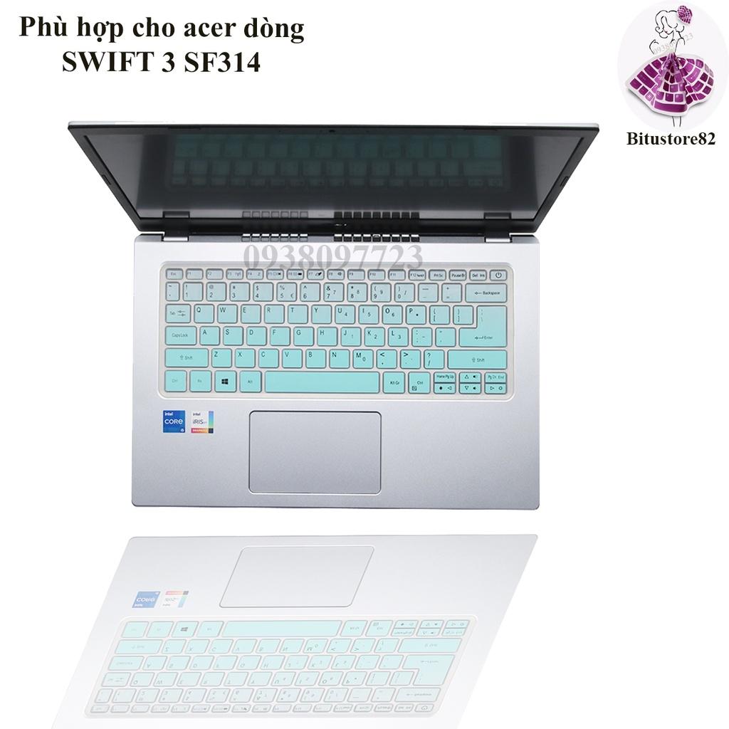 Ốp bàn phím dành cho laptop Acer Swift 3 SF314 - Miếng, tấm silicon bảo vệ che, phủ, đậy, lót bàn phím