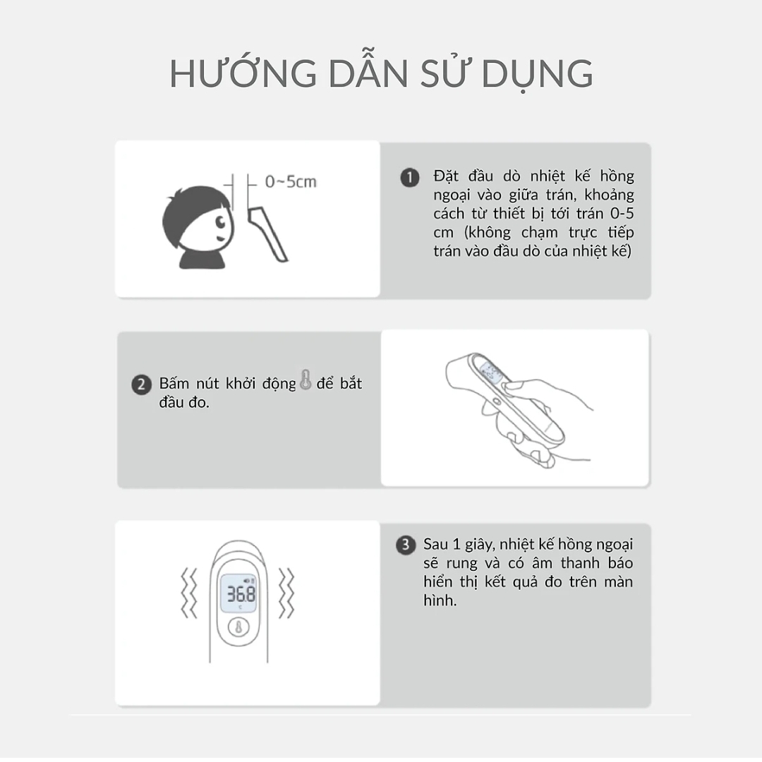 Nhiệt Kế Hồng Ngoại Yuwell YT-1C