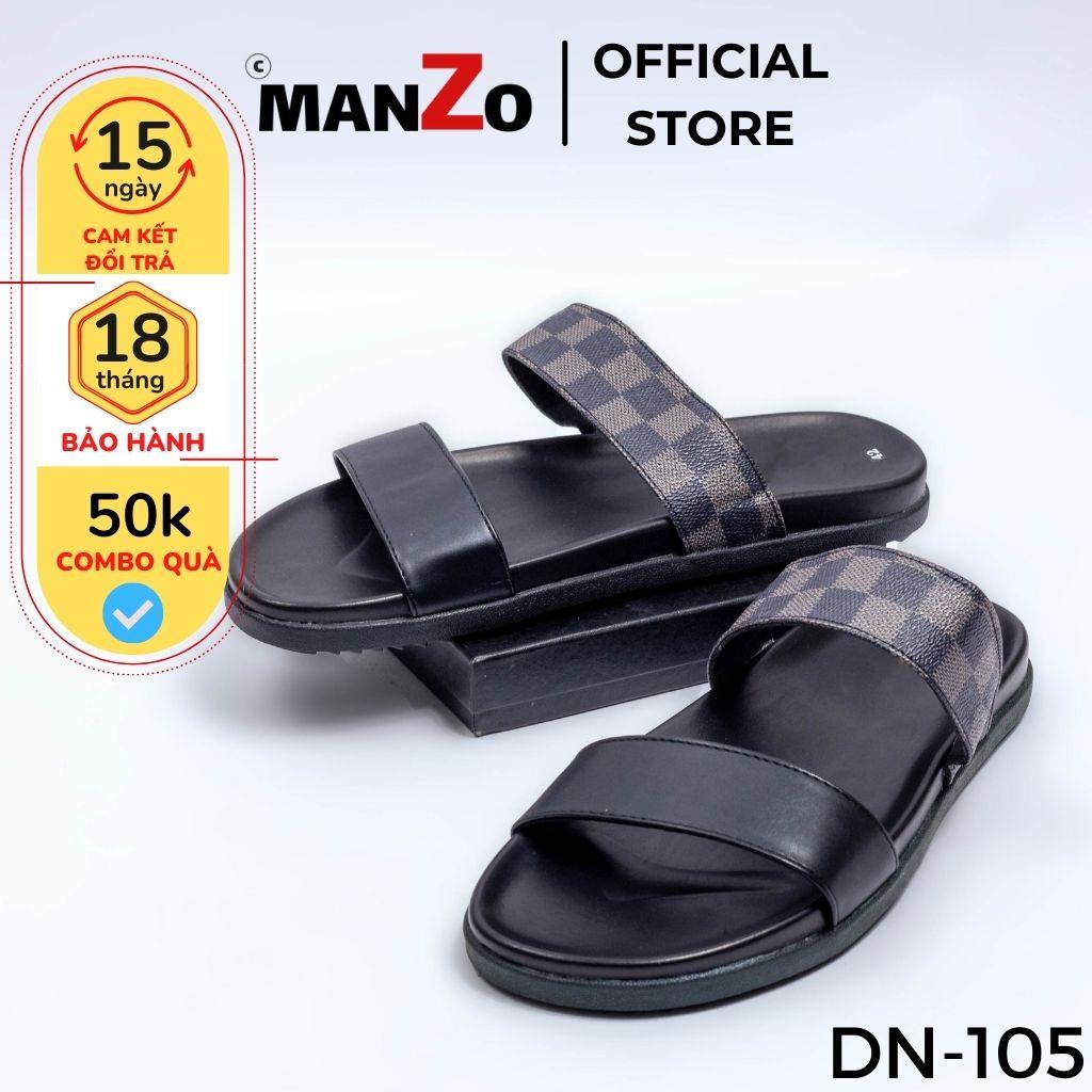 Dép nam quai ngang đế cao su nguyên khối siêu bền - Bào hành 12 tháng - MANZO DN 105 - Manzo Store