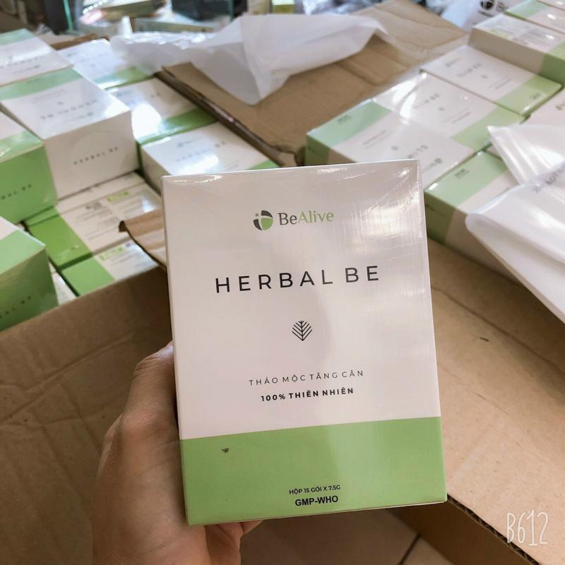 Combo 2 Hộp Thảo mộc tăng cân Herbal Be - Hộp 15 gói - Hỗ trợ tăng cân an toàn, hiệu quả