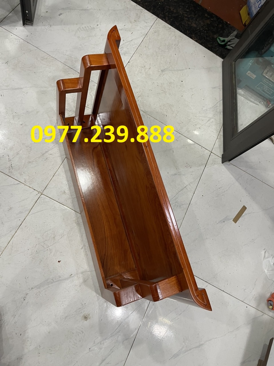 Bàn thờ treo tường gỗ hương đá 89cm