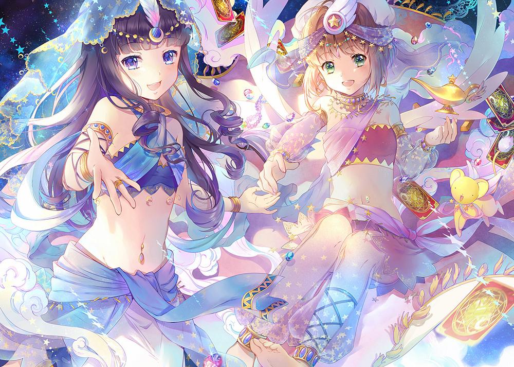 Sakura Kinomoto x Tomoyo Daidouji  Cardcaptor sakura Anime Hoa anh đào