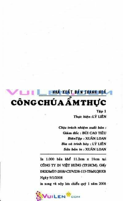 công chúa ẩm thực chapter 1 2