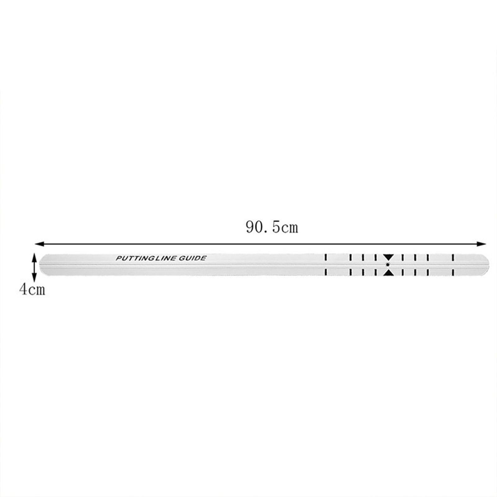 Golf Putting Ruler Instructional Swing Trainer Golf Training Aid for Practice Use
