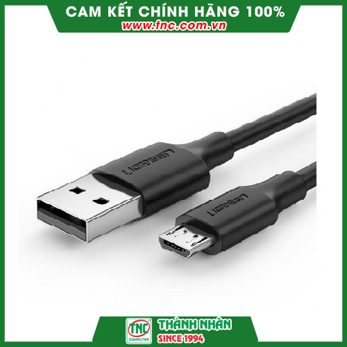 Cáp USB 2.0 sang Micro USB Ugreen dài 1m 60136- Hàng chính hãng