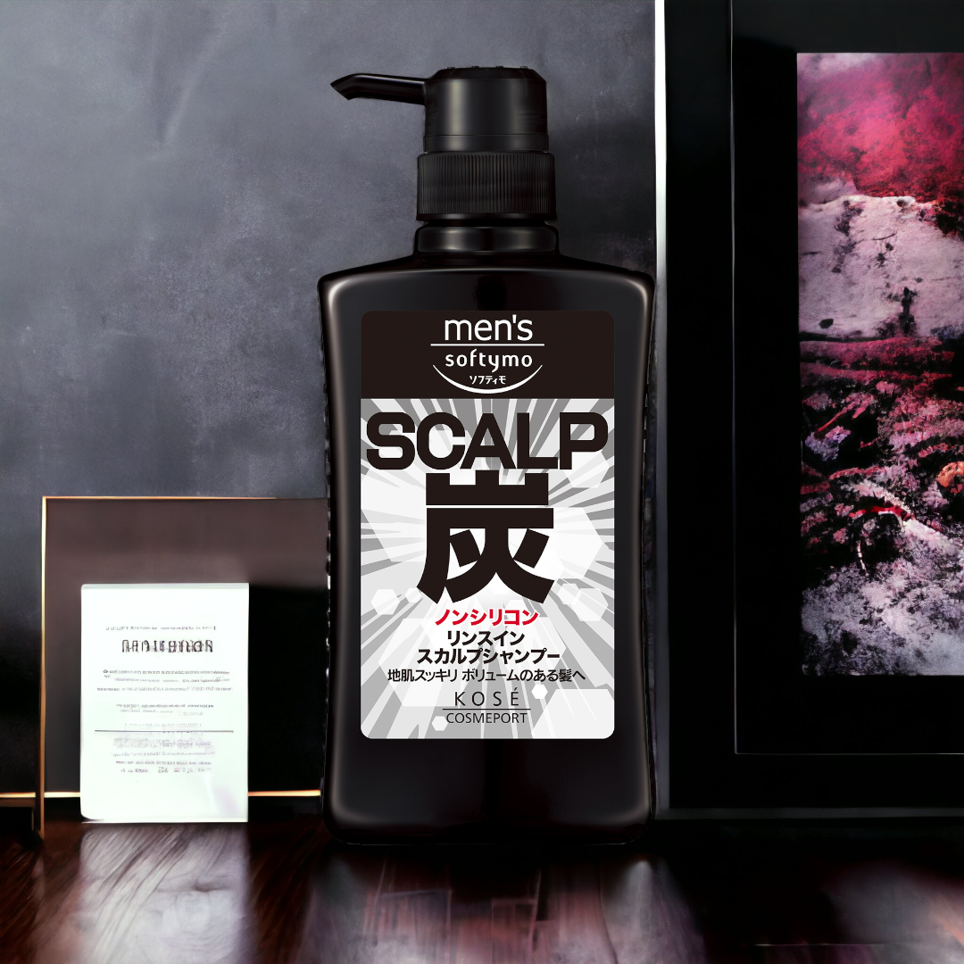 Dầu Gội Đầu Nam Chiết Xuất Than Hoạt Tính Kosé Softymo Men's Rinse In Scalp Shampoo S