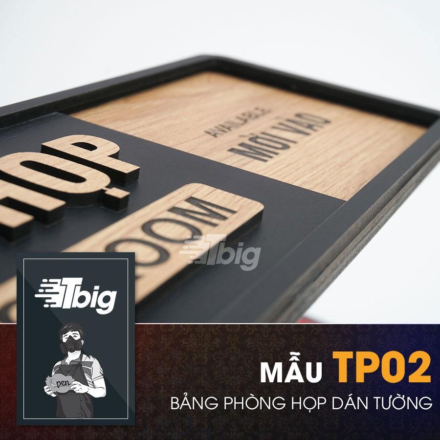 Biển bảng gỗ decor dán cửa Phòng Họp, văn phòng làm việc