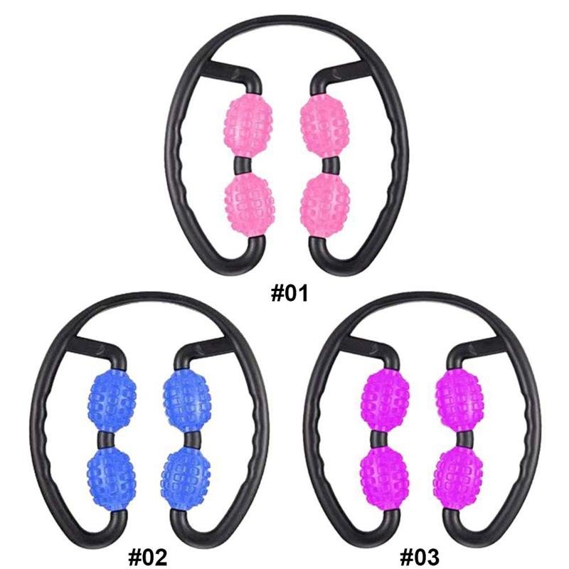 4 Bánh Xe Máy Massage Tập Yoga Vòng Chân Kẹp Chân Đẹp Stovepipe Cơ Lăn Massage Con Lăn Xốp Chân Stovepipe Máy Mát Xa