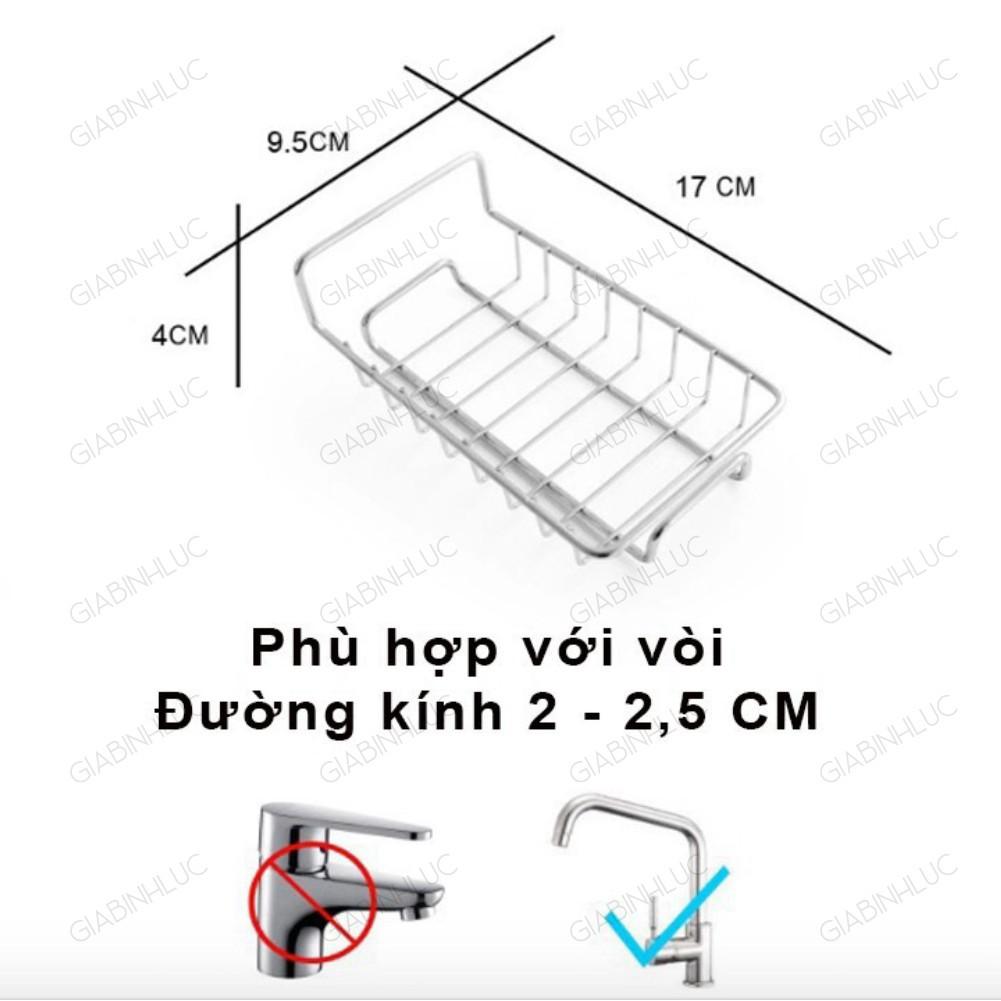 Giá Treo Vòi Nước Đựng Đồ Bằng INOX Để Đồ Rửa Chén Cạnh Vòi Rửa Bát, Vòi Sen Tiện Lợi