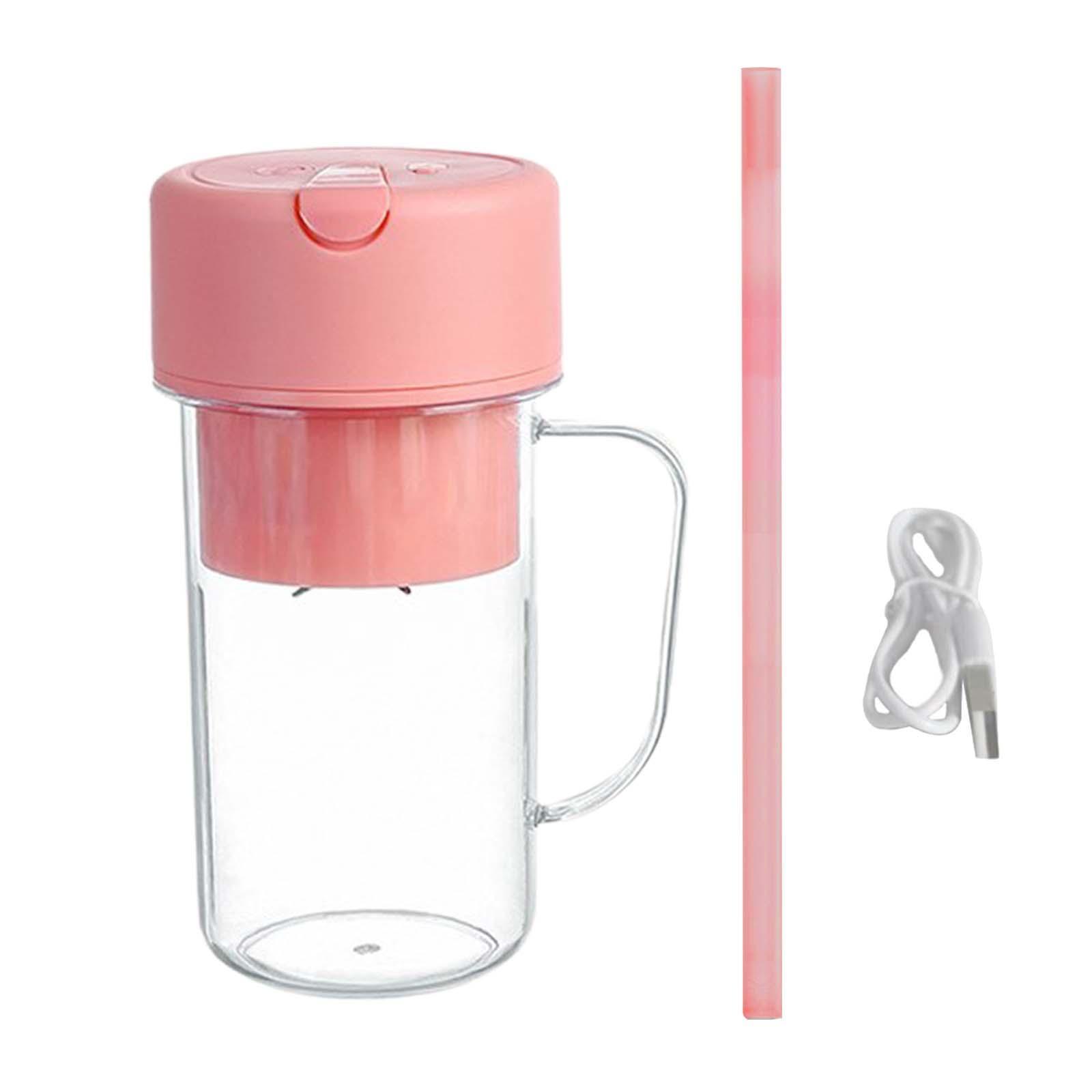 Small Electric Juicer Cup 14oz Fresh Juice Blender for Picnic Sports Camping