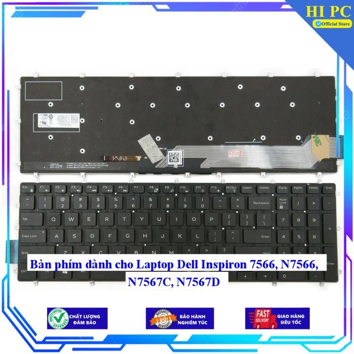 Bàn phím dành cho Laptop Dell Inspiron 7566 N7566 N7567C N7567D - Hàng Nhập Khẩu