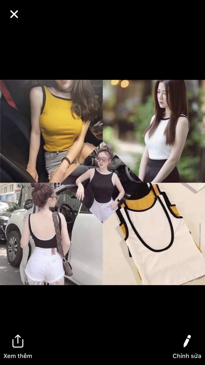 Áo croptop nữ 3 lỗ hở lưng thời trang XIXO cao cấp - mã ATN0047