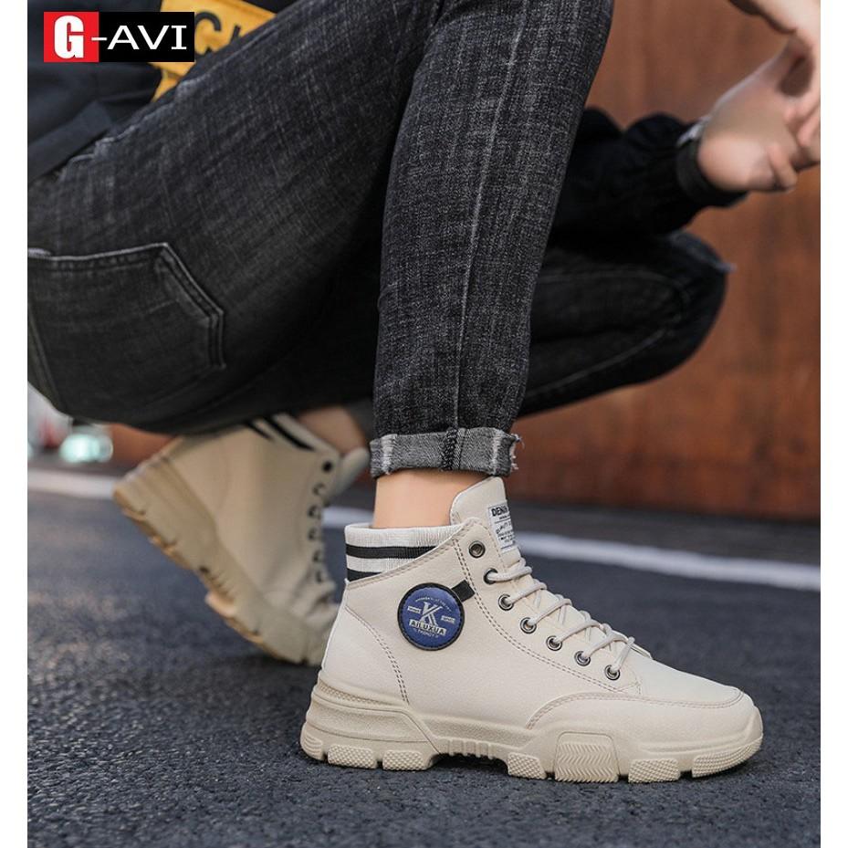 Giày bốt cao cổ nam kiểu dáng trẻ trung năng động cá tính giày nam hot trend 2021 Avi409