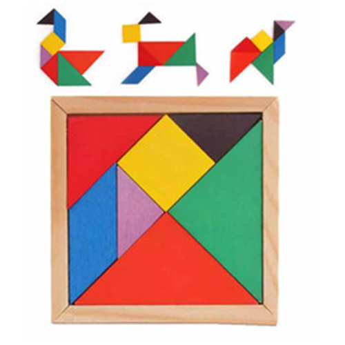 Đồ Chơi Gỗ - Xếp Hình Trí Uẩn Tangram 7 mảnh