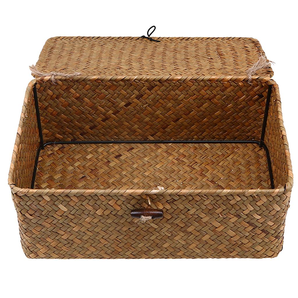 Giỏ Lưu Trữ Cỏ Biển Có Nắp