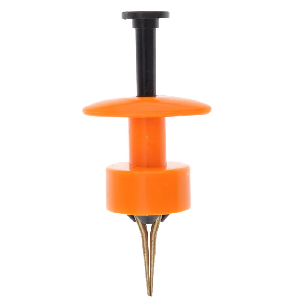 Portable Copper Bloodworm Clip Bait Lures Earthworm Clip Tackle Tool