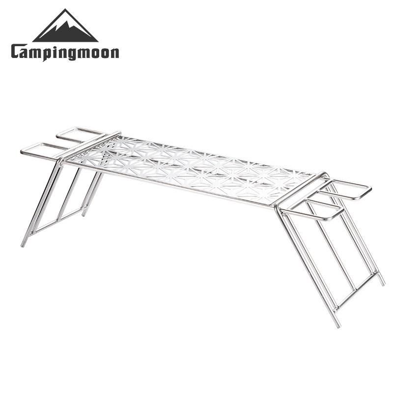 Kệ bếp inox Campingmoon MTG-TSCC 304 cao cấp  hoạ tiết  xếp gọn kèm túi đựng sang trọng A336