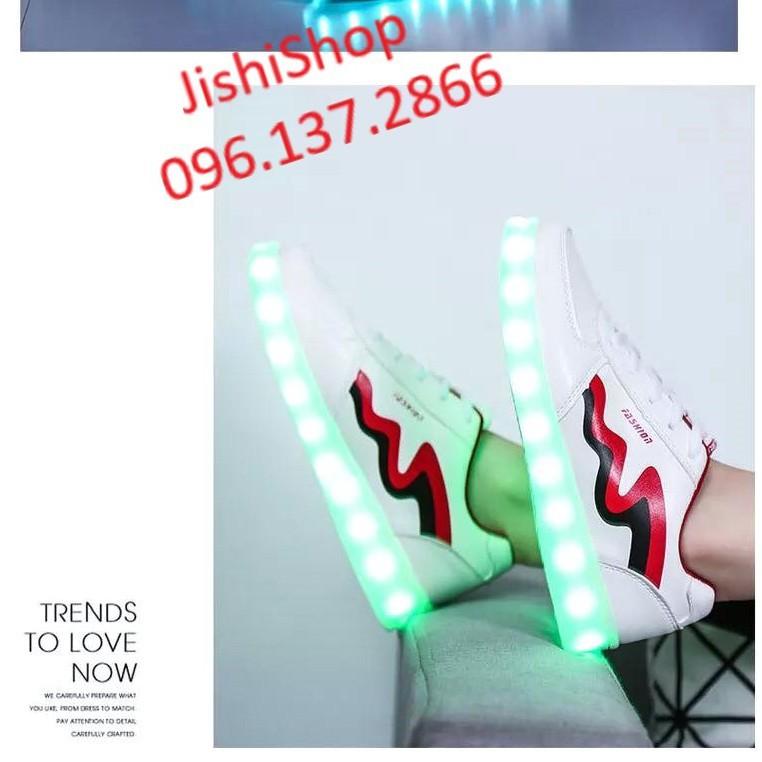 LS ĐỎ - Giày phát sáng đèn led cao cấp dùng cho học sinh - TẶNG dây giầy 7 màu mã số sku VR8892
