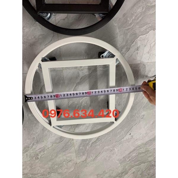 Đế chậu hoa cây cảnh có bánh xe dễ dàng di chuyển, bằng sắt sơn tĩnh điện đường kính 30cm và 35cm