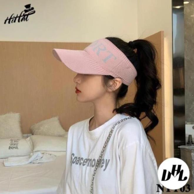 Mũ thể thao nửa đầu SPORT nón kết nửa đầu thời trang dành cho nữ phong cách Hàn Quốc