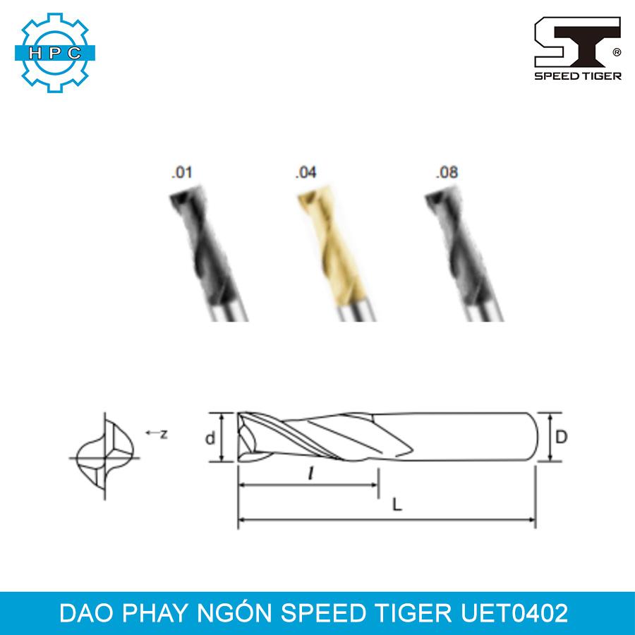 Dao phay vuông Speed Tiger UET0402