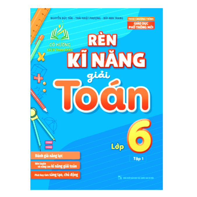 Sách - Combo Rèn Kĩ Năng Giải Toán Lớp 6 - Tập 1+ 2