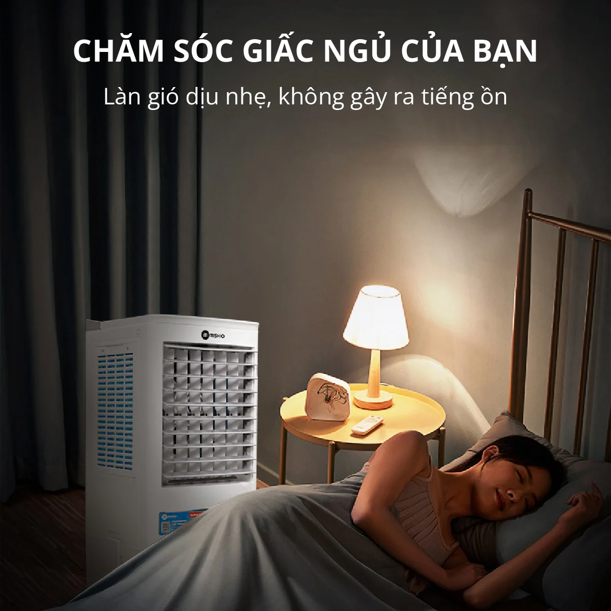 Quạt làm lạnh Không Khí Mishio MK266 80W 30L 34x33x78cm - Hàng chính hãng