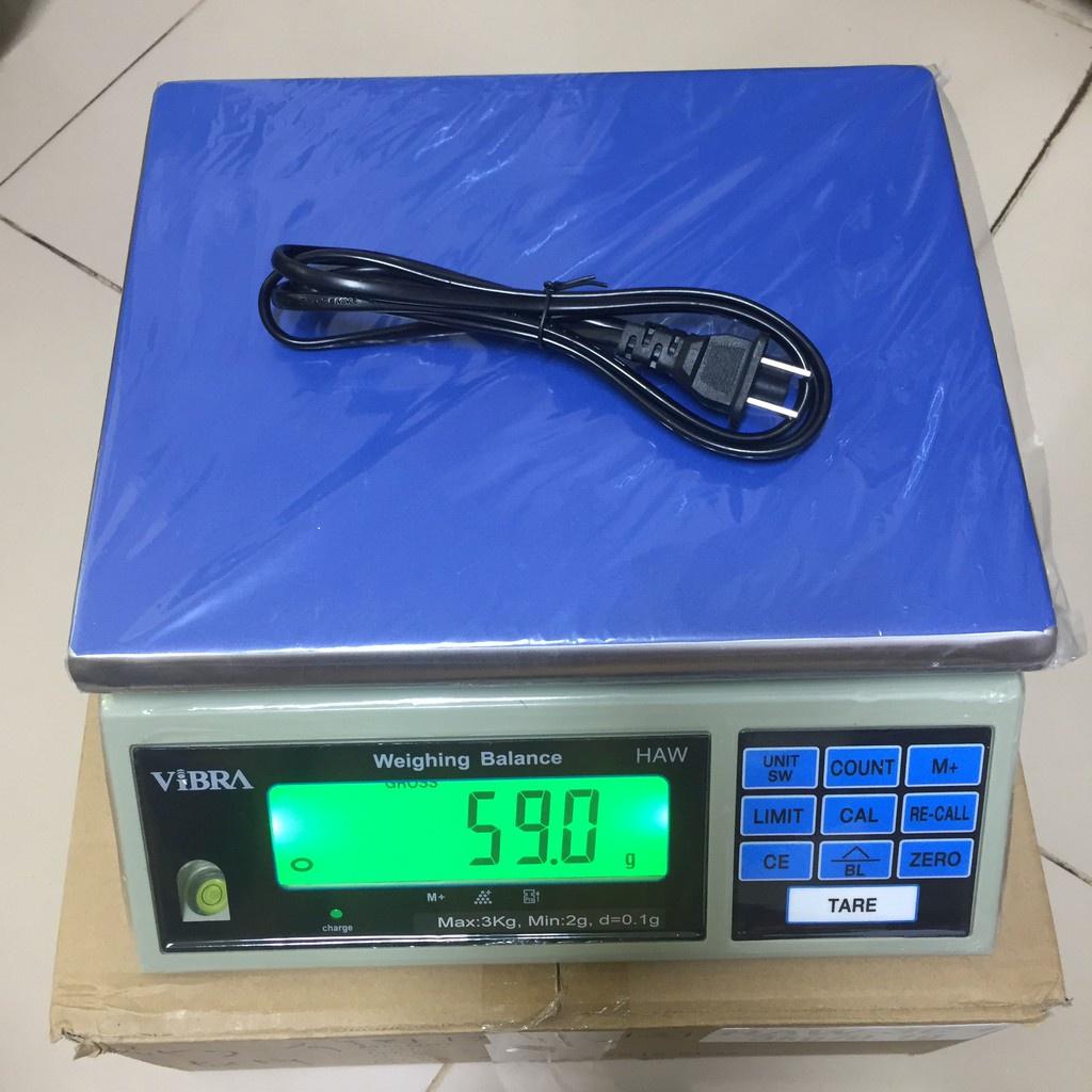 Cân 3kg HAW-3C (Pin + Nguồn)