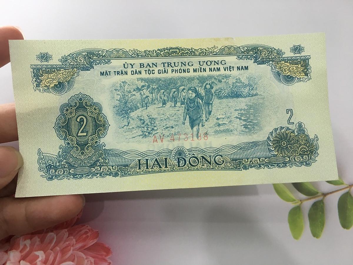 2 đồng Ủy Ban Mặt Trận Giải Phóng Miền Nam, chất lượng đẹp, tặng phơi nylon bảo vệ