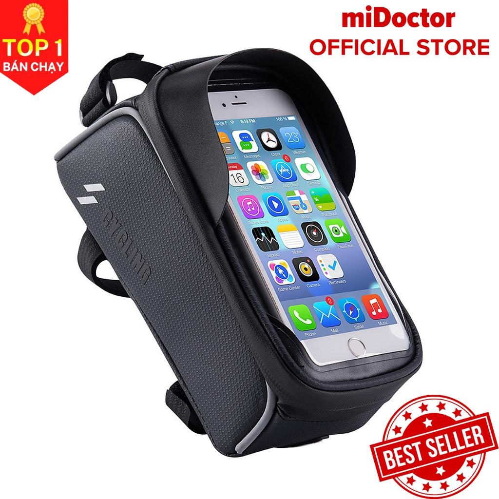 Túi xe đạp cao cấp, túi treo sườn xe đạp chống nước bọc cảm ứng phù hợp với mọi dòng xe
