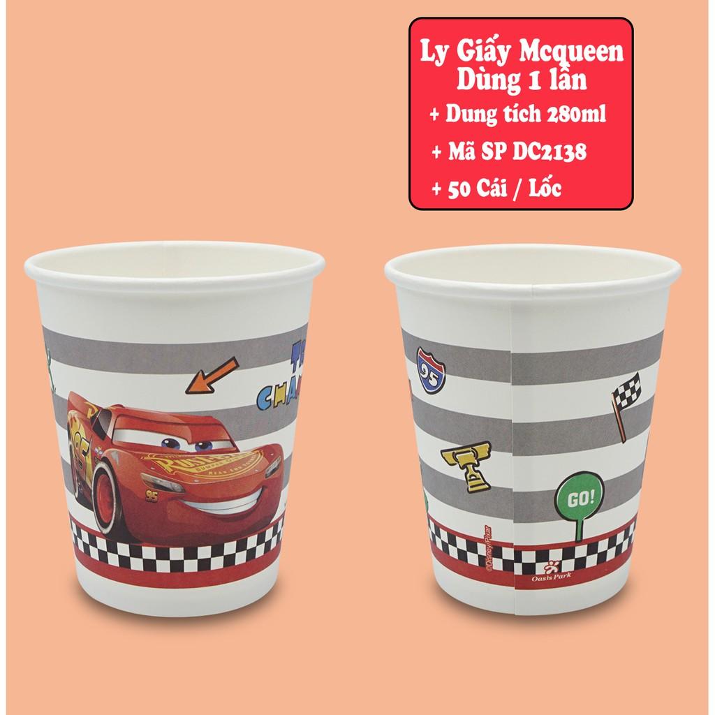 Ly giấy Disney dùng 1 lần- 280ml-50 cái/lốc