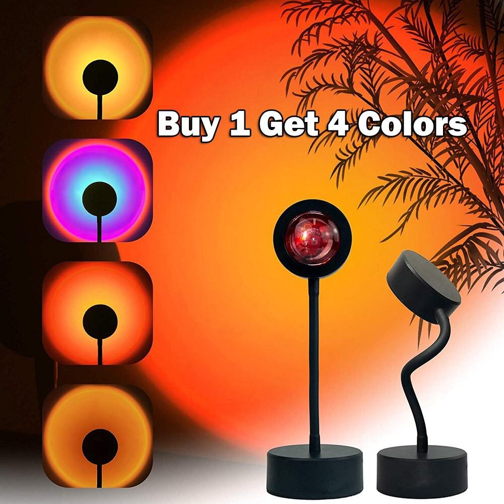 Đèn hoàng hôn 16 màuĐèn Cầu Vồng có điều khiển LED RGB - Sunset lamp sống ảo chụp ảnh quay video tiktok